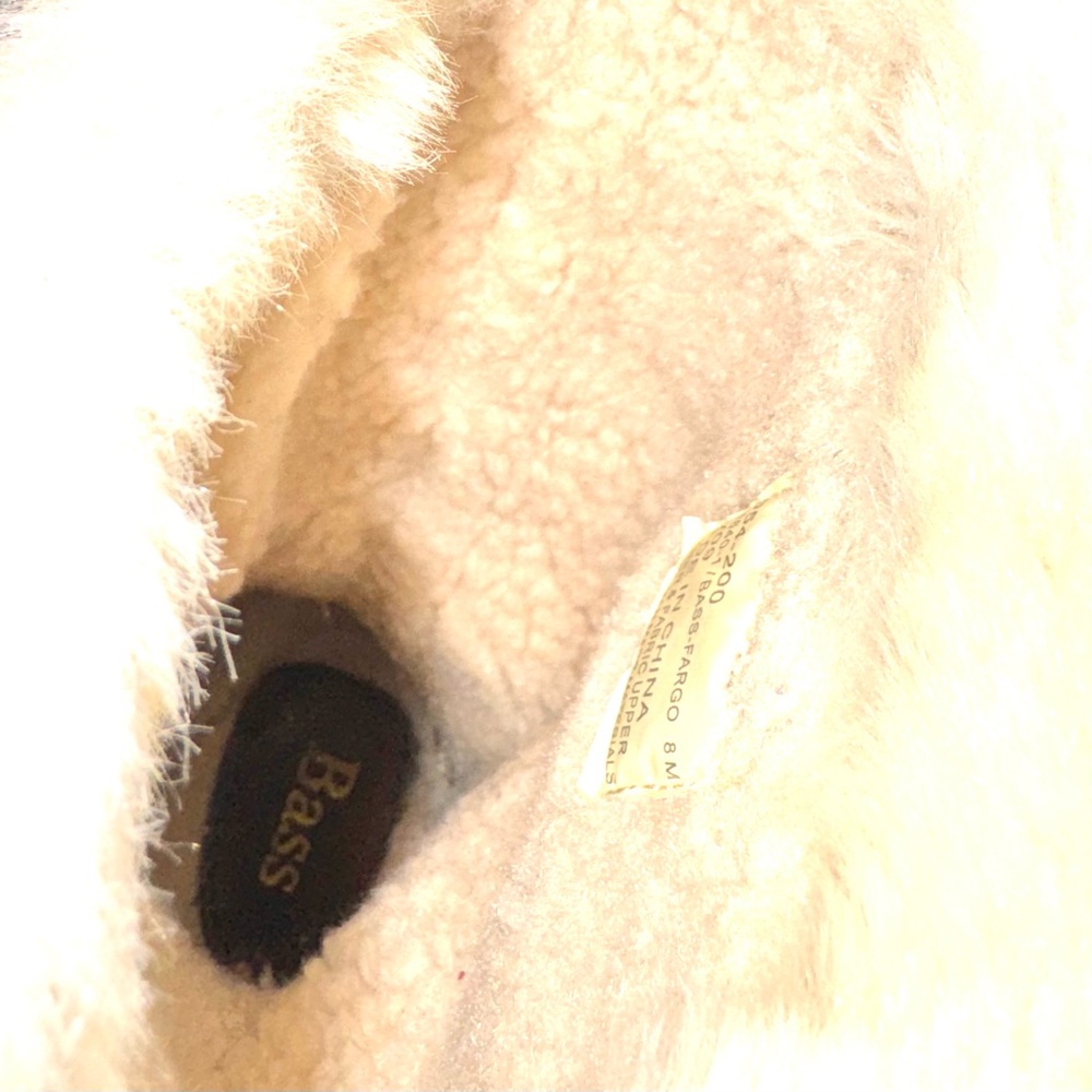 Cozy Women’s Brown Slip-On Faux Fur Lined Bass Suede Boots Size 8 - Picture 7 of 8